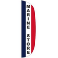 "Marine Store" 3' x 12' Stationary Message Flutter Flag